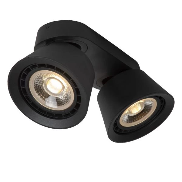 Lucide TRIGONO - Ceiling spotlight - 2xGU10 (ES111) - Black - detail 2